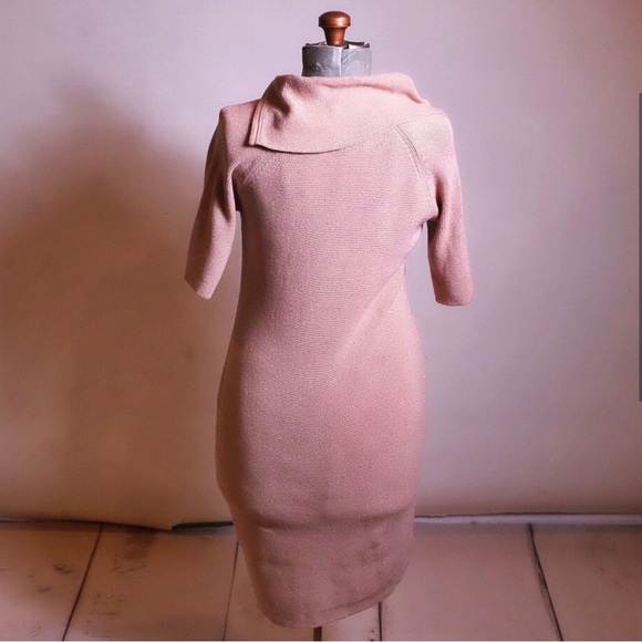 Calvin Klein |Rose Gold Pink| Sweater Dress| - Picture 2 of 7